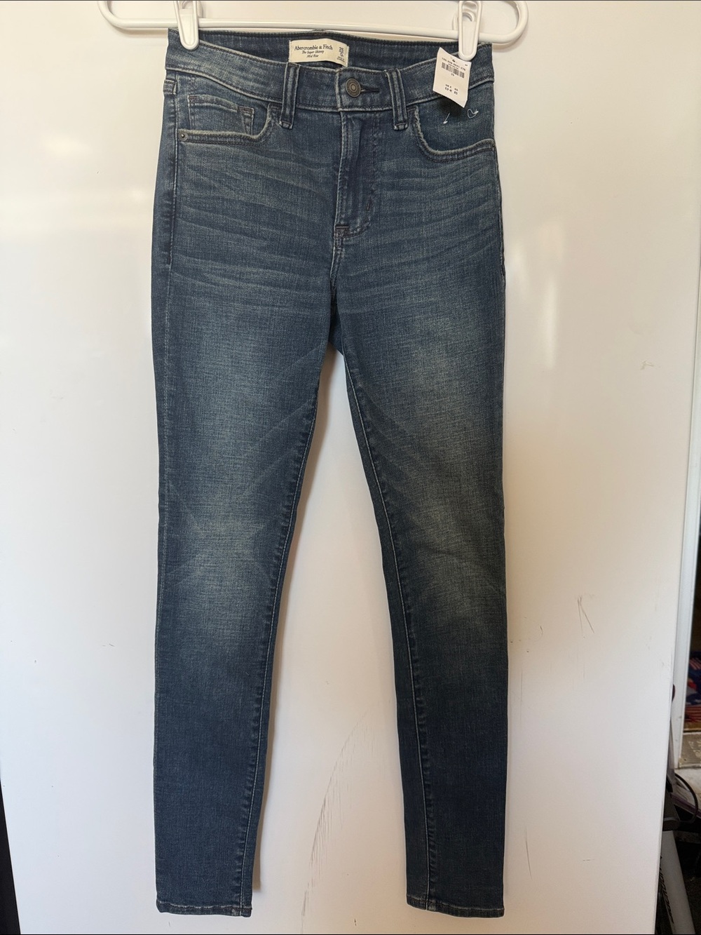 Abercrombie & Fitch Women's Dark Indigo Skinny Jeans
